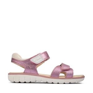 Clarks Roam Surf Youth Girls' Sandals Light Pink | CLK391QZA