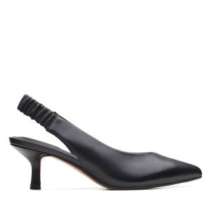 Clarks Violet55 Sling Women's Heels Shoes Black | CLK620FVS