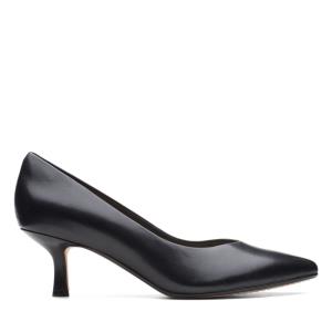 Clarks Violet 55 Court Women's Heels Shoes Black | CLK198HYK