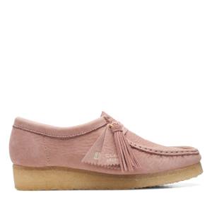 Clarks Wallabee Women's Casual Boots Pink | CLK826DOT