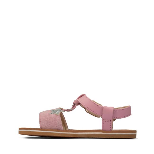 Clarks Finch Summer Kid Girls' Sandals Light Pink | CLK379HEO