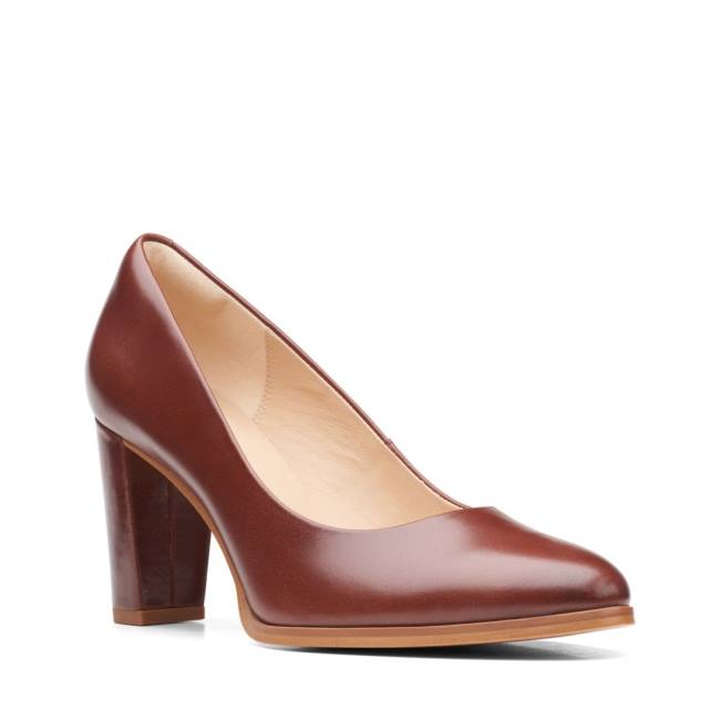 Clarks Kaylin Cara 2 Women's Heels Shoes Light Brown | CLK516QJY