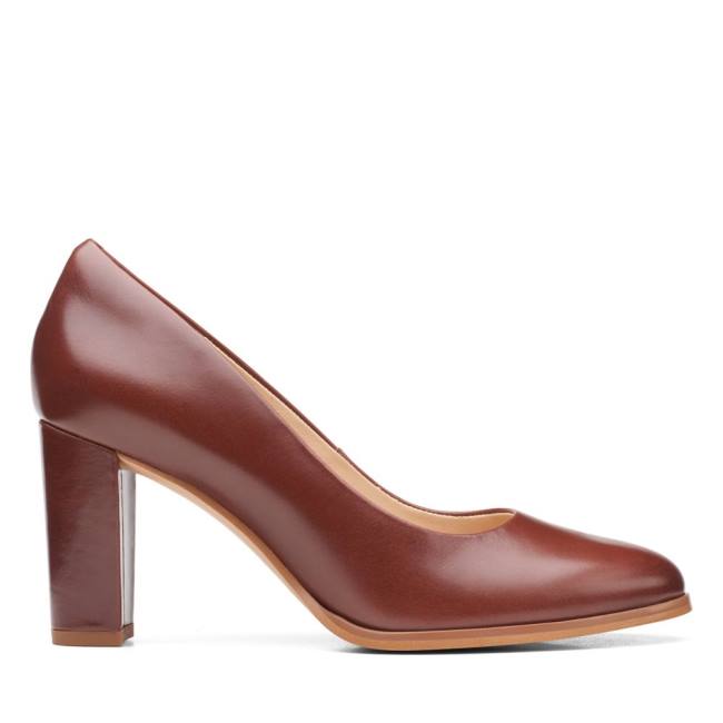 Clarks Kaylin Cara 2 Women's Heels Shoes Light Brown | CLK516QJY